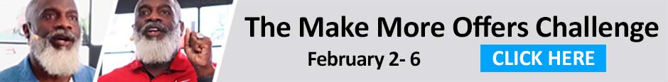 Banner Ad for the Make More Offers Challenge with Myron Golden
